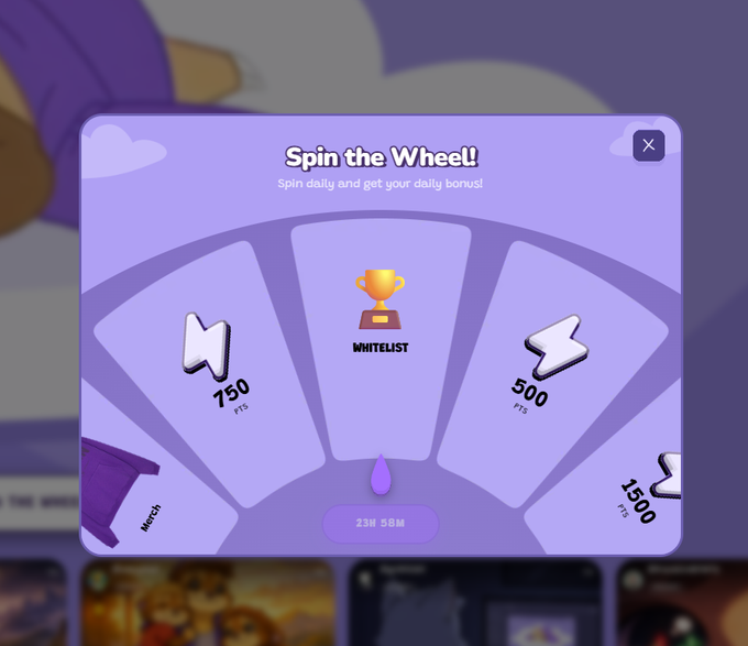 Ux20040's tweet photo. In my dream last night I was spinning this wheel on https://t.co/vUx0i7haxO and it landed straight on WHITELIST... woke up sweating fr  but then I spun for real today and got 25 pts... universe is teasing me heavy
@degentokenbase $DEGEN https://t.co/cFuXaCVPyN