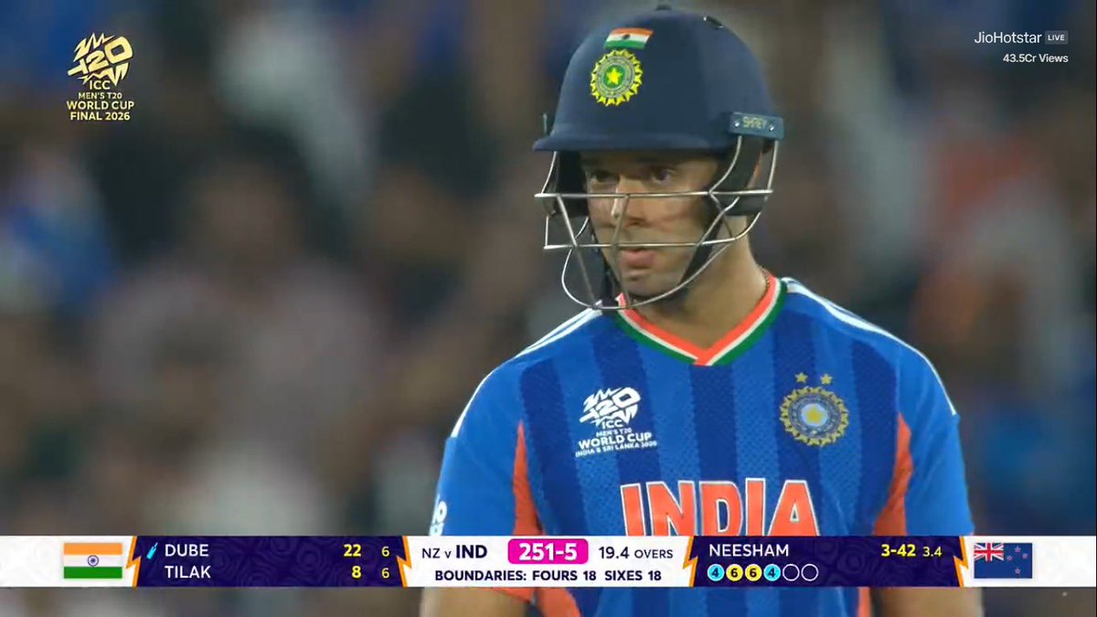 SHIVAM DUBE - THE UNDERRATED HERO. 🇮🇳

- 26* (8) in the T20 World Cup final to take India towar...