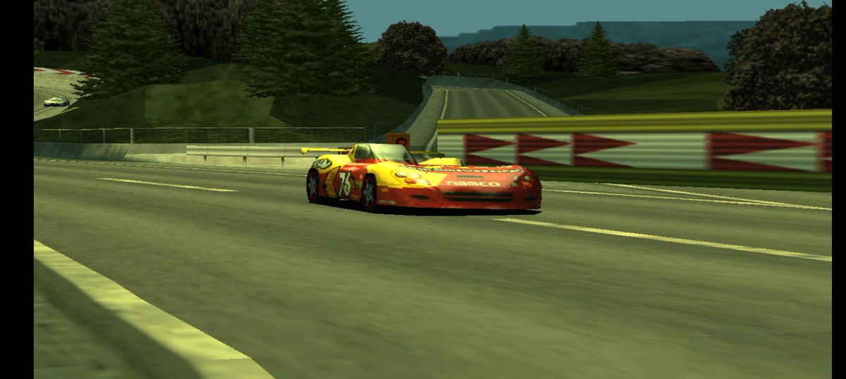 Dashtekumoto76's tweet photo. Real Racing Route 99 Virtual Photography Special Part 2
Team Pac Racing Team 20th anniversary (at the time of game Release)
Game Ridge Racer Type 4 (PS1) 1999)
#PacRacingTeam
#VirtualPhotographyRetro
#VPRetro
#VPSupport
#VPReport https://t.co/2wN9fwGr4H