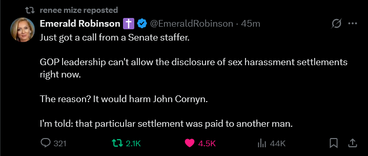 ShakesandBerry's tweet photo. 💥💥💥💥💥💥💥💥💥💥💥💥💥💥
THIS IS HUGE   We must keep POSTING AND RE-POSTING THIS all day, EVERY day until the Texas run-off on May 26.
This information is out now, thanks to @EmeraldRobinson .  If President Trump chooses John Cornyn over Ken Paxton, when this DOES come out, that would be a disaster.
@elonmusk 
@POTUS
@KenPaxtonTX