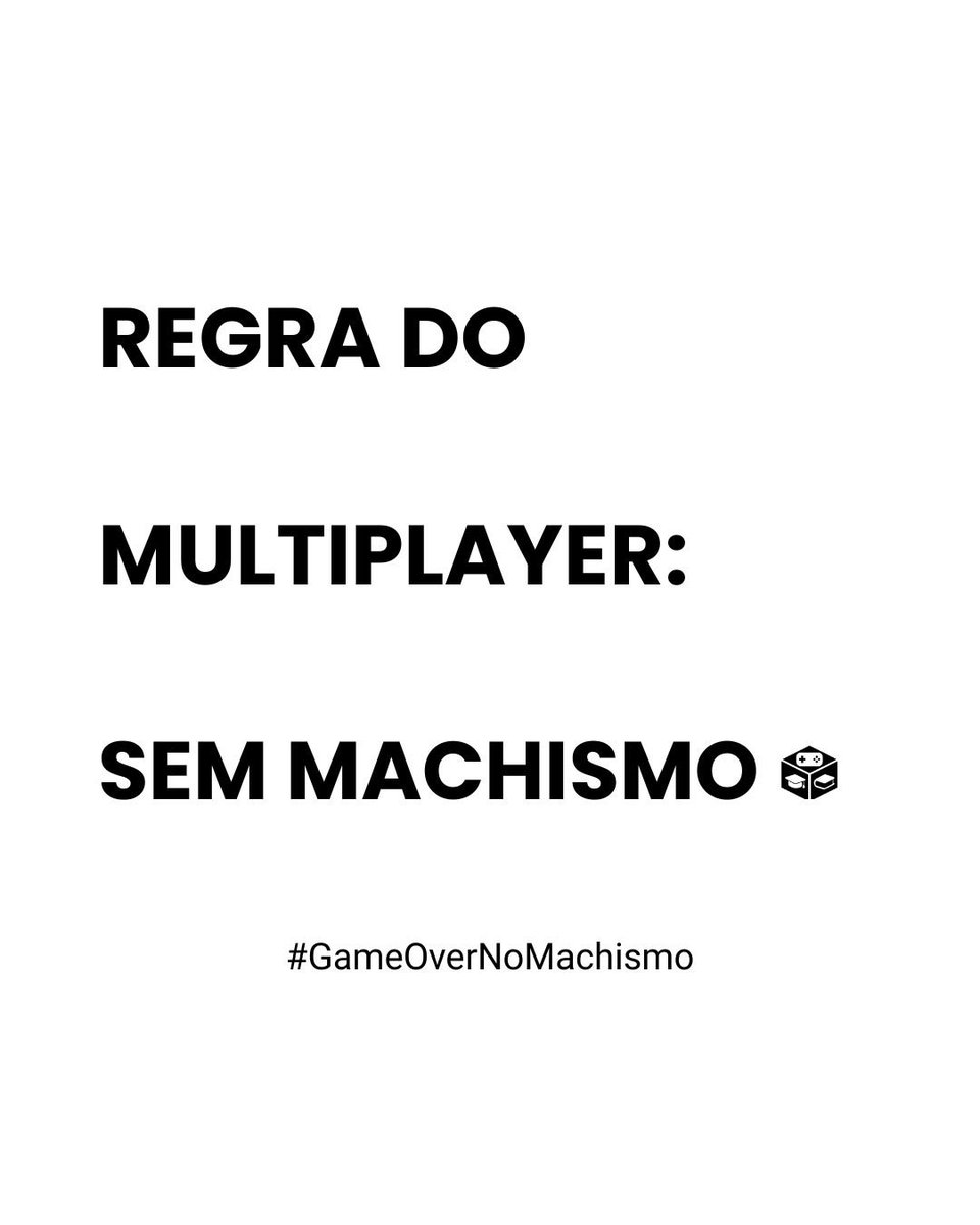 joguecase's tweet photo. Por um mundo - seja virtual ou físico - onde todas possam jogar!

#GameOverNoMachismo #games #8m #diadasmulheres #geek https://t.co/f4X3zGTj63