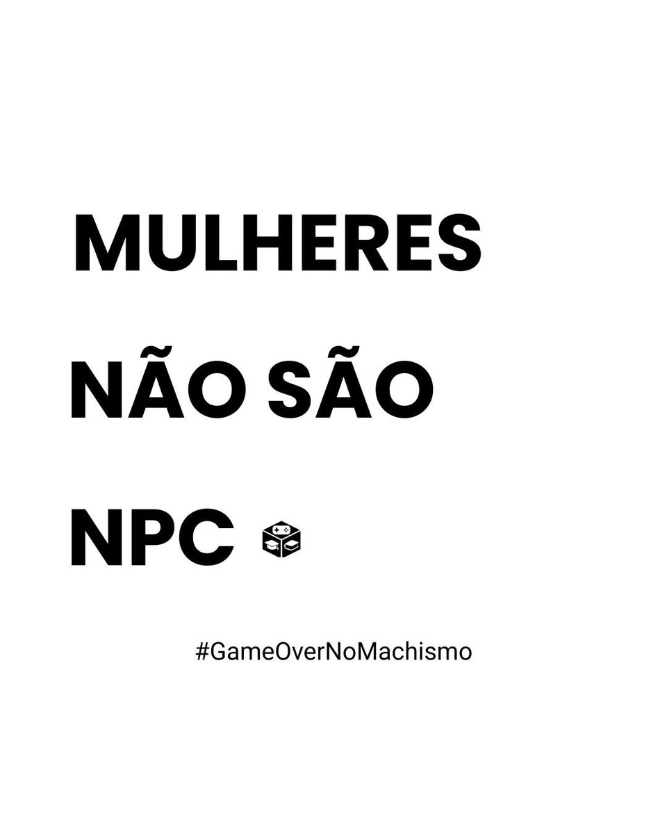 joguecase's tweet photo. Por um mundo - seja virtual ou físico - onde todas possam jogar!

#GameOverNoMachismo #games #8m #diadasmulheres #geek https://t.co/f4X3zGTj63