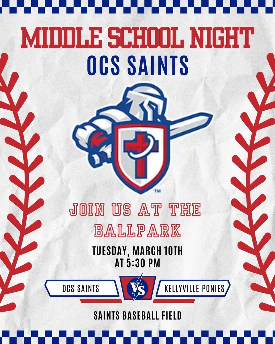 okcs_baseball's tweet photo. Come out and see our MS baseball team be recognized during our HS game! https://t.co/VMMMPvReYQ