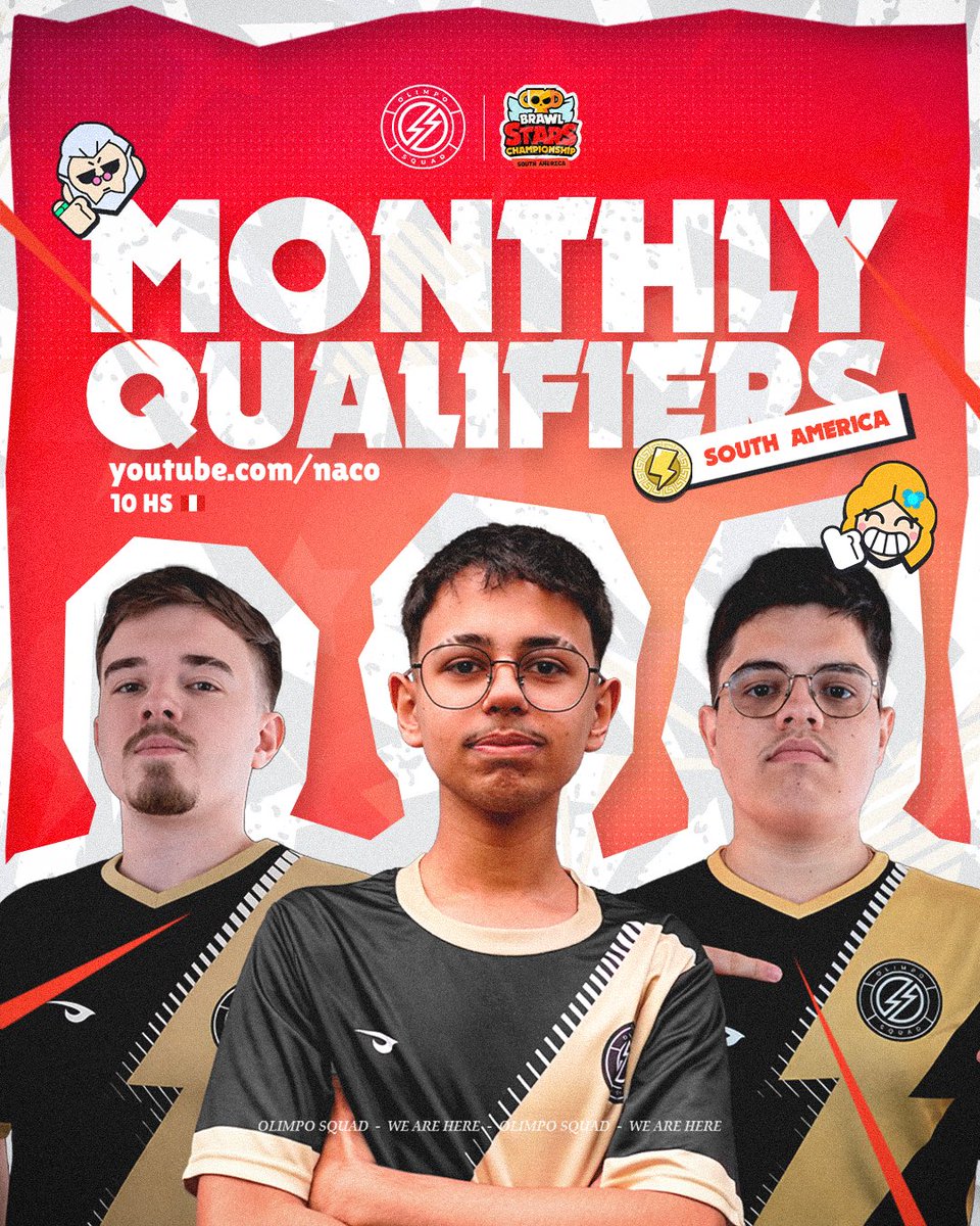 OlimpoSquad's tweet image. #BS | MONTHLY QUALIFIERS!

Ya se juegan los clasificatorios mensuales de marzo. Vamos en busca de lograr un mejor resultado en las próximas #MF.

🔴 NOW LIVE!

⏰ 10 AM 🇵🇪 / 12 PM 🇧🇷
📺 youtube.com/live/SE5AF5RWG… 🇪🇸 

¡Contamos con su apoyo mortales!

#WeAreHere⚡️ #GoOS #BSC26