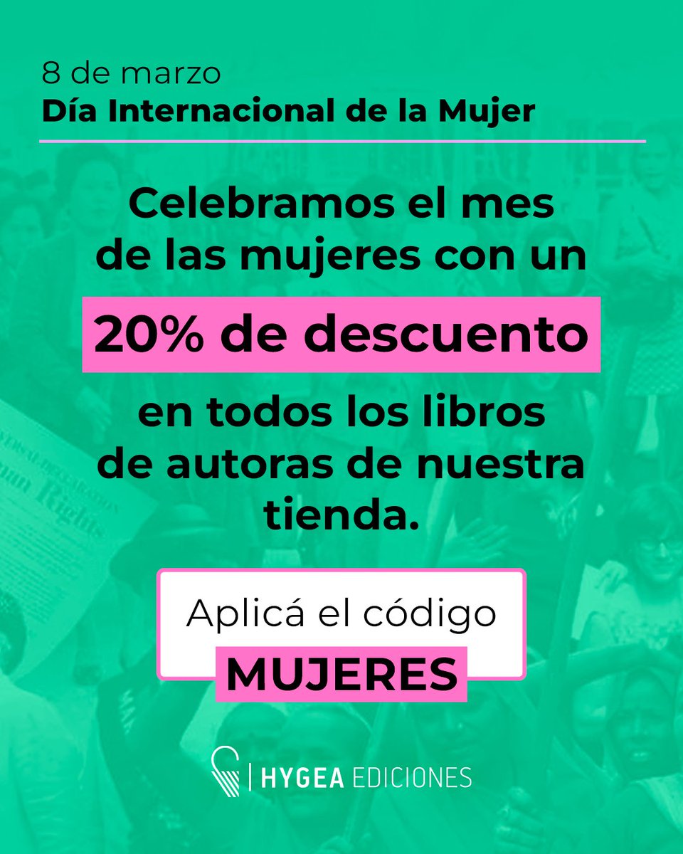 HygeaEdiciones's tweet photo. 8M 💜
https://t.co/IxAzEJOvi1 https://t.co/5s0Q3hWqoR