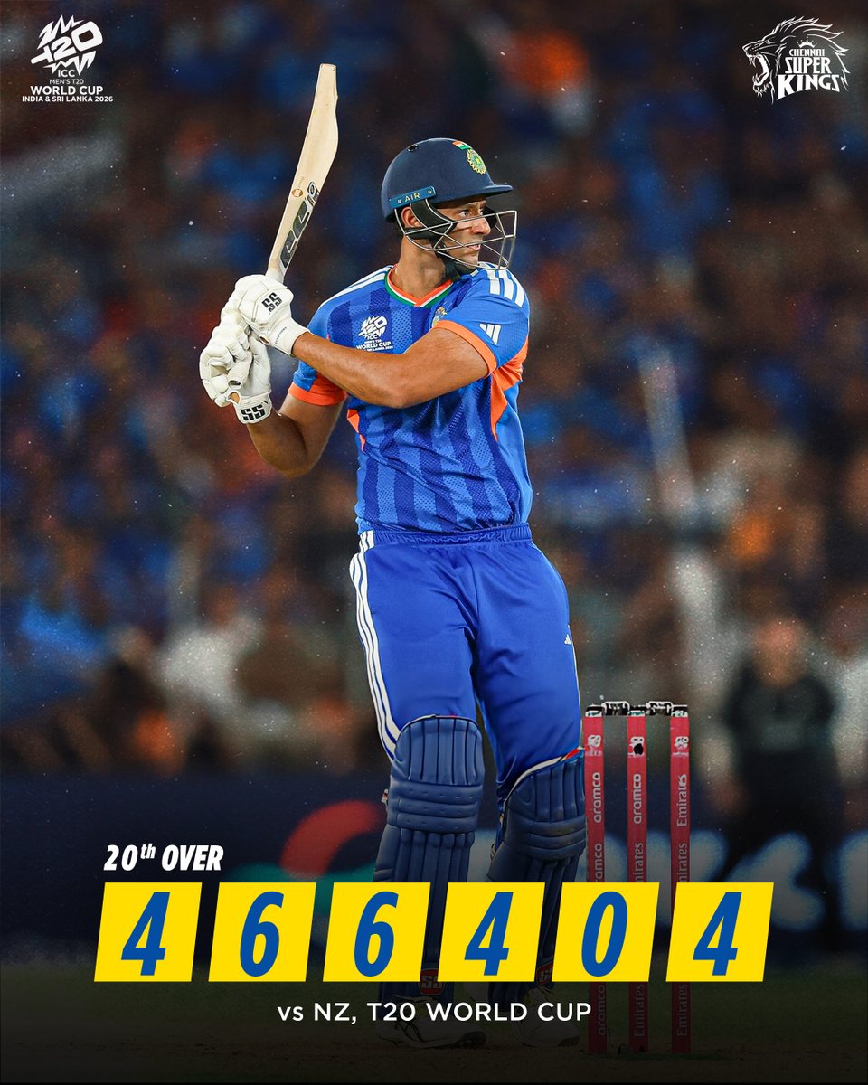 The Final over cameo! 💥

#WhistlePodu #T20WorldCup
📷 : ICC