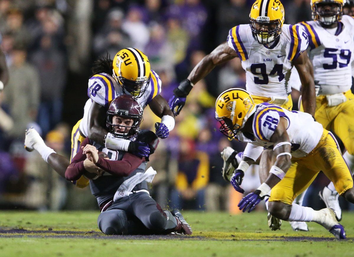 Johnny Manziel's Record vs. LSU:

"Johnny Manziel had a 0-2 record against LSU during his college career at Texas A&amp;M. In these two matchups (2012 and 2013), he struggled against the LSU defense, losing 24-19 in 2012 and 34-10 in 2013, with a combined five interceptions and one