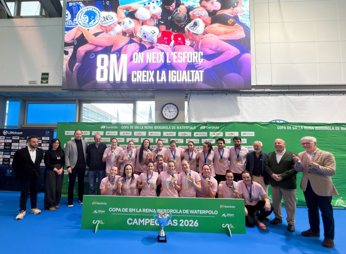 CNsantandreu's tweet photo. Títol revalidat! Tercera Copa de la Reina cap a Sant Andreu!! 💙💙💙 

Felicitats, CAMPIONES!!!!!!!!!!!😍

📷 @RFEN_Oficial https://t.co/xQrHWICD6a