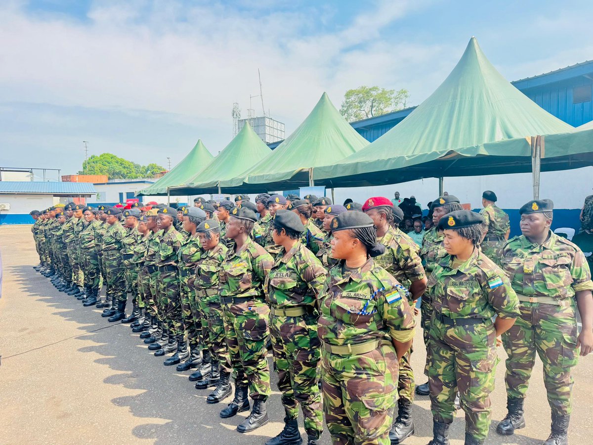 SetchemeJ's tweet photo. Celebrating the #RSLAF #female #officers who successfully got their driver's license, a skill required for peacekeeping deployment. Together with @ElsieFund @UN_Women contribute to the Government of #Sierra_Leone's vision for more uniformed women in #decision_making
#Army #Police https://t.co/93T9xm8fKj