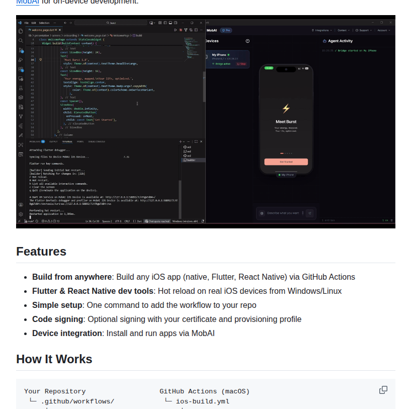 Builds iOS apps from Windows or Linux via GitHub Actions https://t.co ...