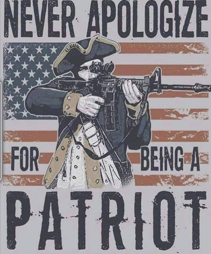 I will never apologize for being a patriot! 🇺🇸