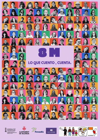 AjuntamentVLC's tweet image. 💬 Hi ha rostres que massa vegades no es veuen.

Hui els projectem en gran a les pantalles al costat de l’Ajuntament.

Dones amb #discapacitat i en risc d’exclusió protagonitzen la campanya de #FEVADIS pel #8M.

Perquè el que conten, compta.

#DiaDeLesDones #DíaDeLasMujeres