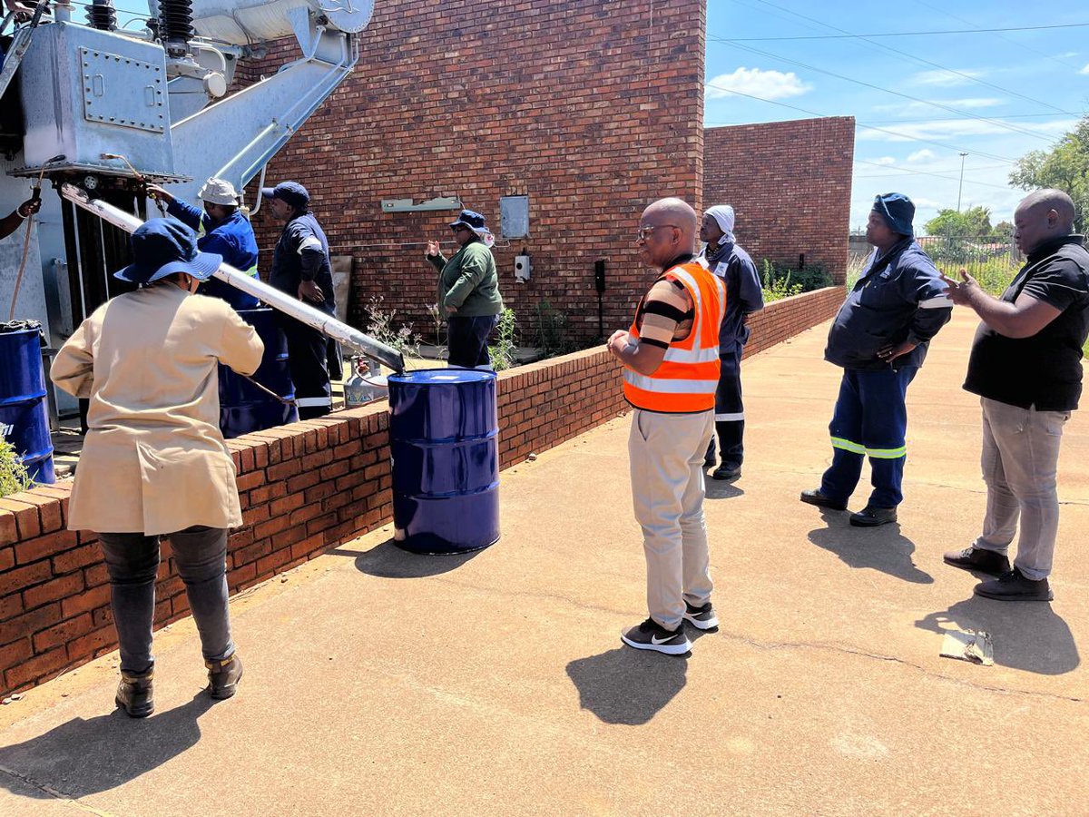 Conducted an oversight inspection following the Mamelodi  Substation 2 breakdown to assess progress on the repair work after the power outages that affected various sections of Mamelodi .

The technical team has successfully isolated  the faulty 13kV line between Heatherley