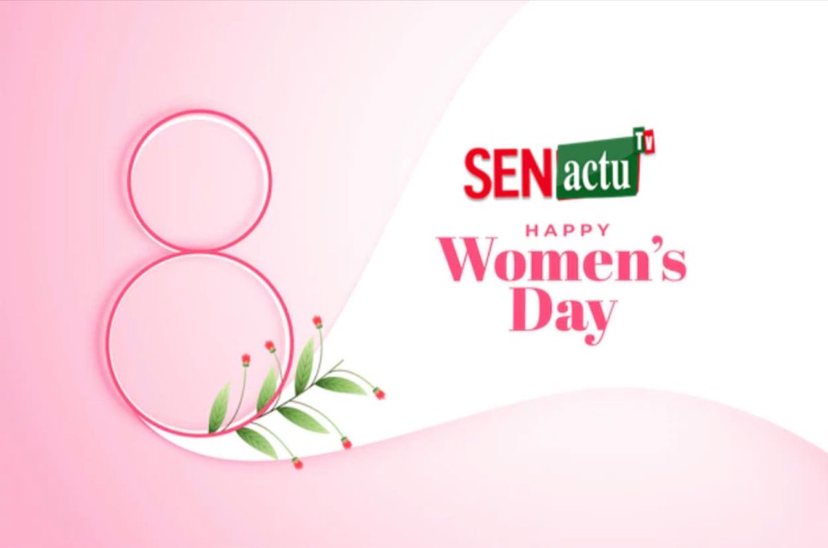 8 mars – Journée internationale des droits des femmes.
SENACTU TV rend hommage à toutes les femmes pour leur courage, leur résilience et leur rôle essentiel dans la société. Continuons ensemble le combat pour l’égalité, le respect et la dignité.
Bonne fête à toutes les femmes. #8