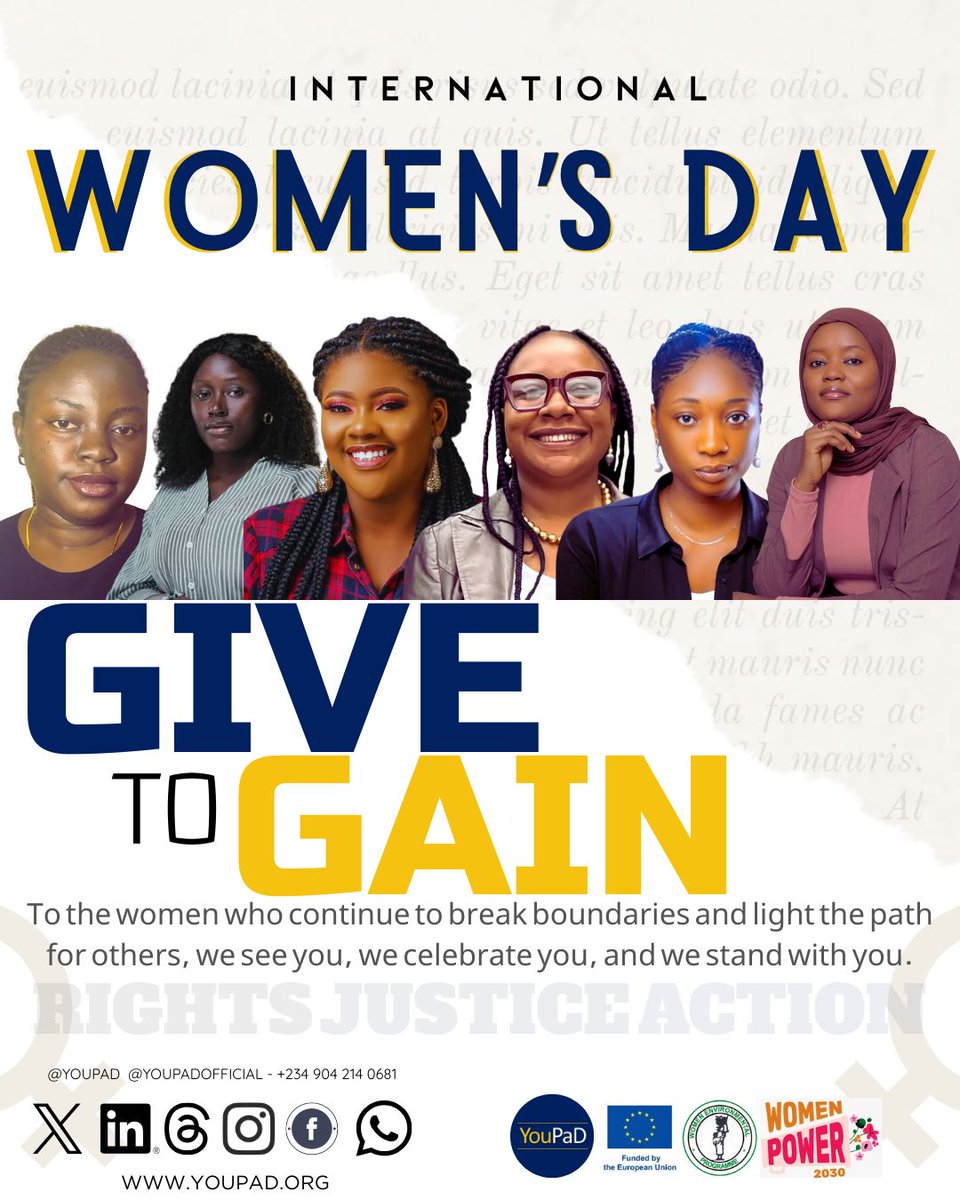 youpadofficial's tweet photo. Women give their strength, their voices, and their resilience every day.
Because when women give, the world gains. https://t.co/GkcpNBqISq