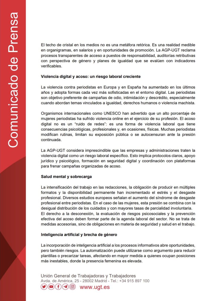 Agrupación de Periodistas de UGT tweet media