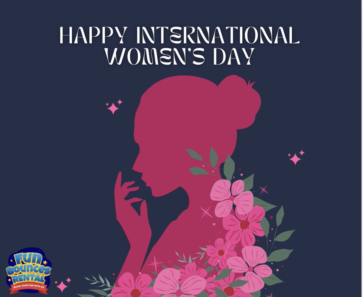 Happy International Women’s Day! 💐
From all of us at Fun Bounces Rental, we celebrate the strength, dedication, and achievements of women everywhere. Thank you to all the amazing women in our community who inspire, lead, and make the world a brighter place.