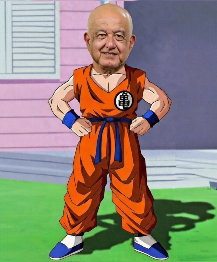 Mowgli420's tweet photo. Pinche AMLO es el Krilin de la política mexicana. Ya lo mataron y revivieron un chingo de veces. https://t.co/uaaOOVoeHj
