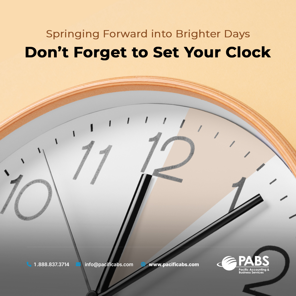New season, longer days, fresh energy. 

Remember to set your clocks forward and enjoy the brighter days to come. 

#DaylightSavingTime #SpringForward