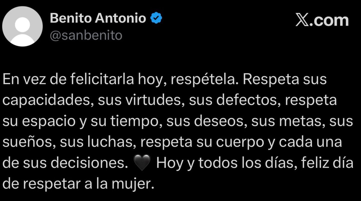 Fuentes_Genero's tweet photo. 🚨 BAD BUNNY ENVIA UN MENSAJE EN HONOR AL DIA INTERNACIONAL DEL MUJER💜 https://t.co/ntu3mMAYg5