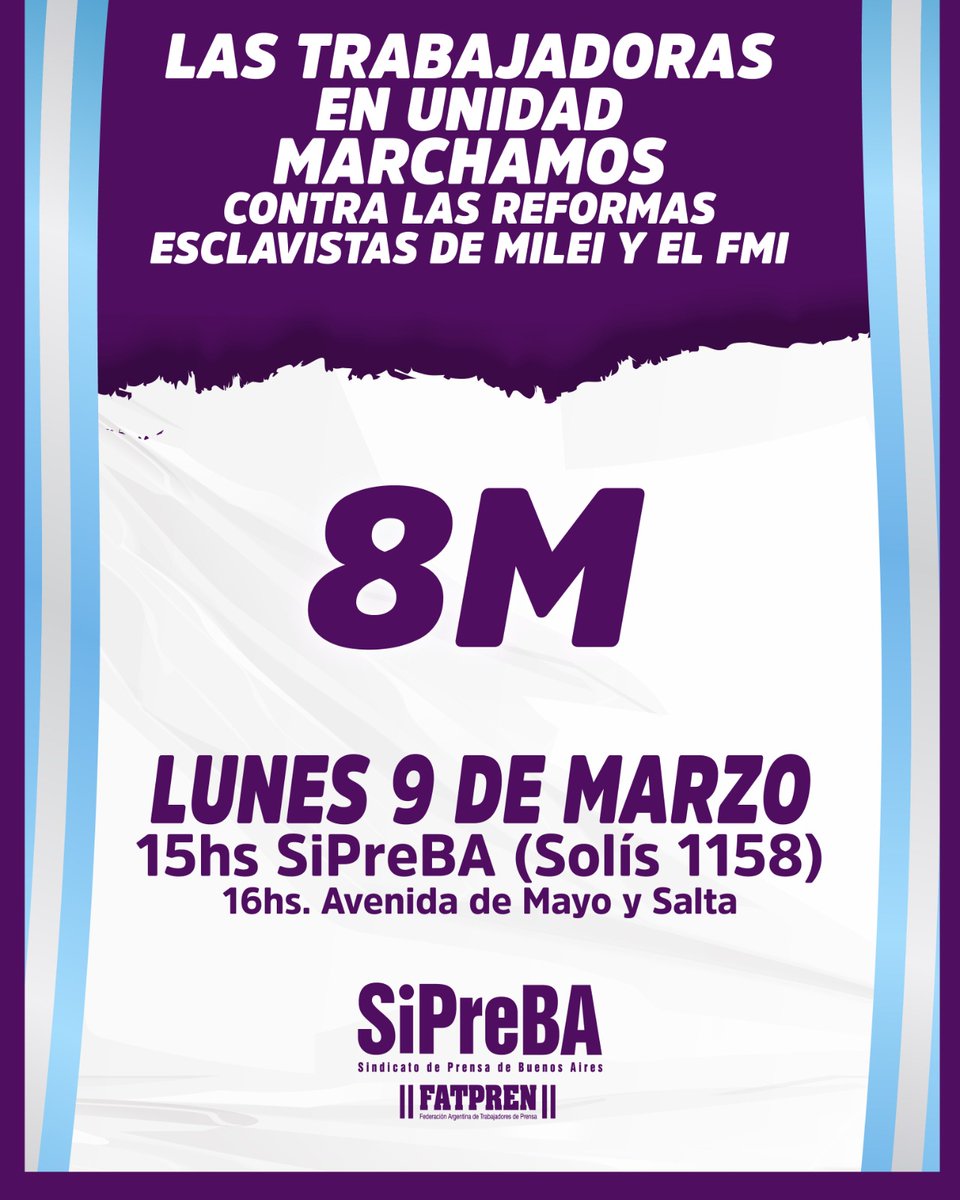 SiPreBA - Sindicato de Prensa de Buenos Aires tweet media