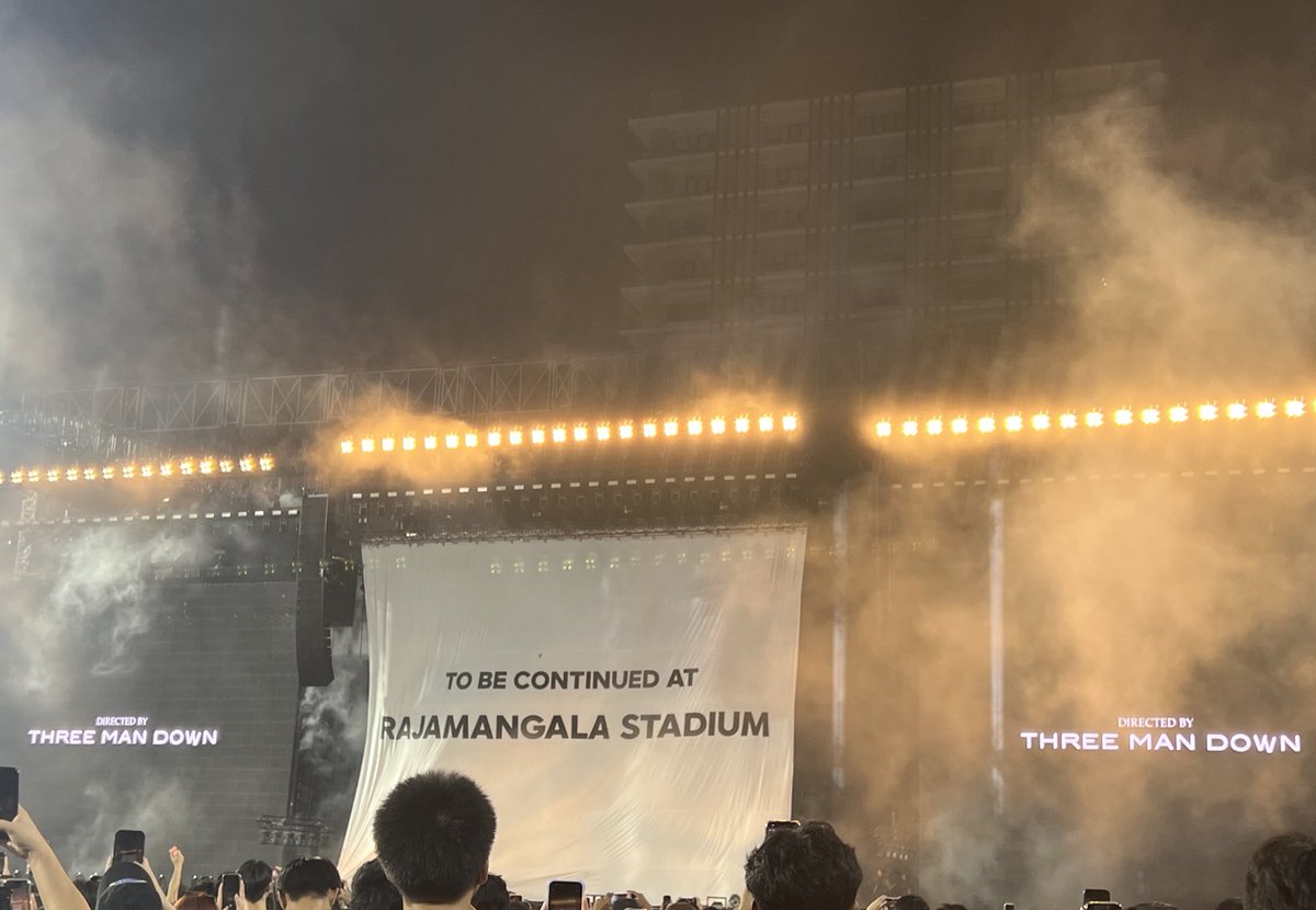 วงที่ดรีมบิ๊กแอนด์เก๊ตว้อทยูว้อนท์สุดๆ ประกาศว่าต่อไปจะเจอสนามใหญ่กว่านี้ก็คือ ราชมังฯ ไปเลยดิ ออฟฟิเชียลขนาดนี้จองสนามแล้วชัวร์เหลือประกาศวัน

#ThreeManDown #ThreeManDownLiveAtSuphachalasai