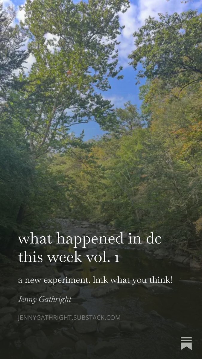 accepting that i'm bad at this platform, so i started a substack to share reporting from each week. here's the first post; subscribe if you wish: open.substack.com/pub/jennygathr…