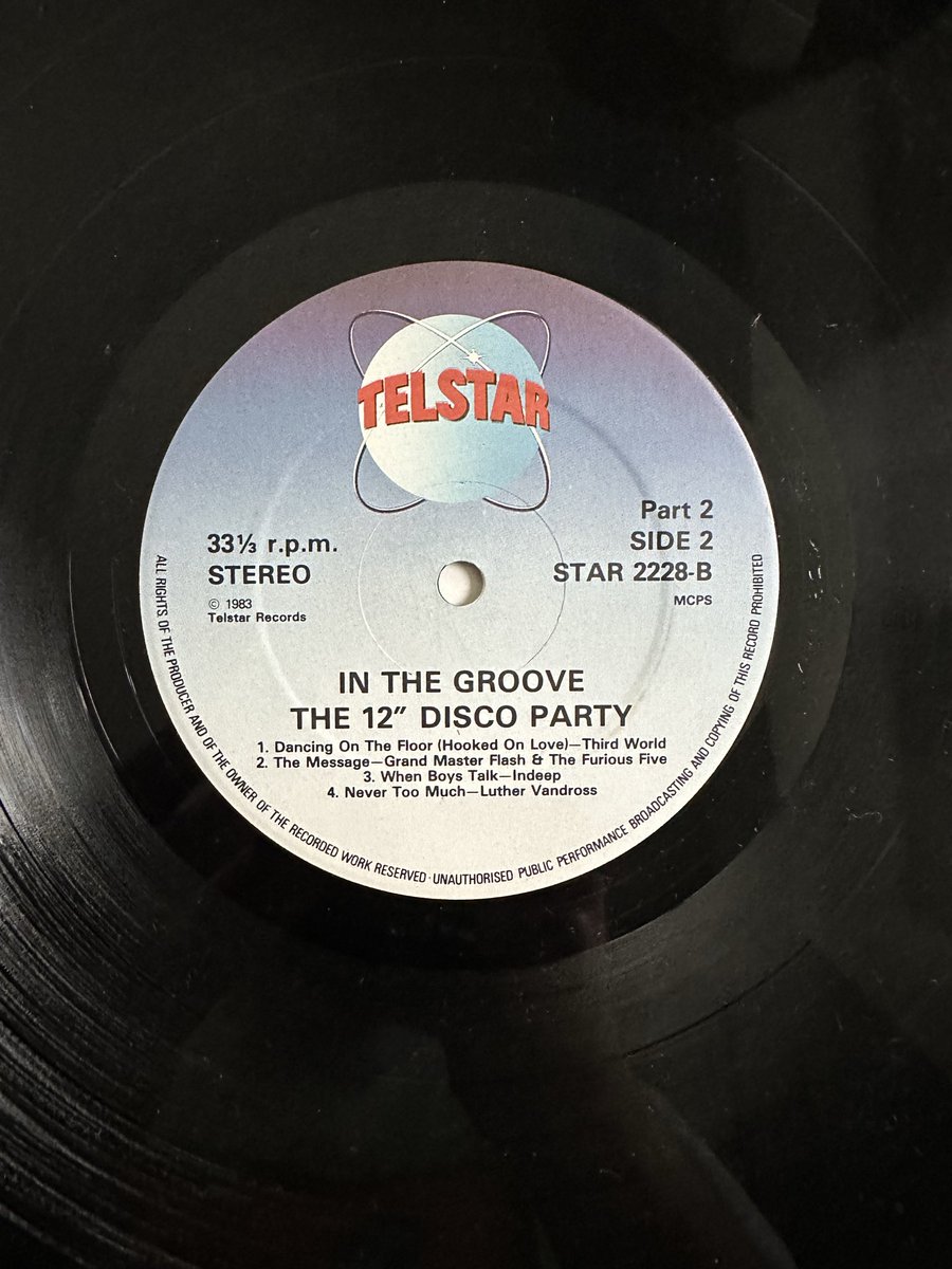 Poplifer73's tweet photo. Sunday Soundtrack.
Into The Groove - The 12 Inch Disco Party. Part Two.
1983 Telstar Records.
#SundaySoundtrack #Vinyl #NowPlaying #TwelveInchMixes #CompilationAlbum #80sDance https://t.co/KuKfcq2AiP
