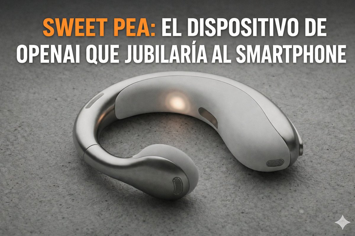 ¿Qué pasaría si pudieras dejar el teléfono en casa y seguir completamente conectado? OpenAI lo está pensando.

Descúbrelo aquí > f.mtr.cool/ttoiqxwsyz

#OpenAI #SweetPea #Tecnología #IA #Futuro