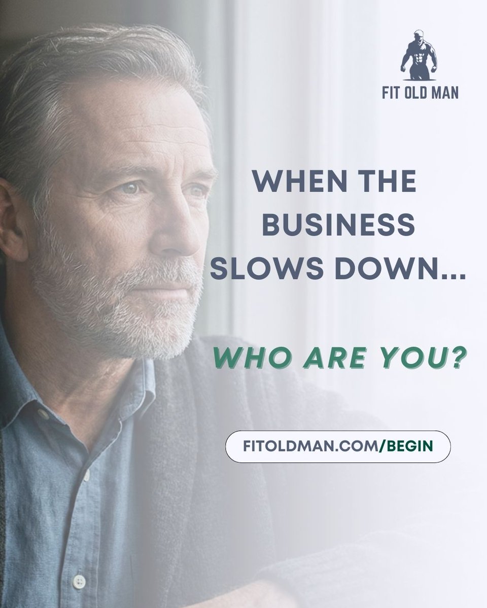 For many men, business became identity.
Title.
Status.
Pressure.

Take that away and something uncomfortable happens.
Silence.

You trained to build.
You didn’t train to live beyond it.

Strength after 50 isn’t just physical.
It’s knowing who you are without the title.