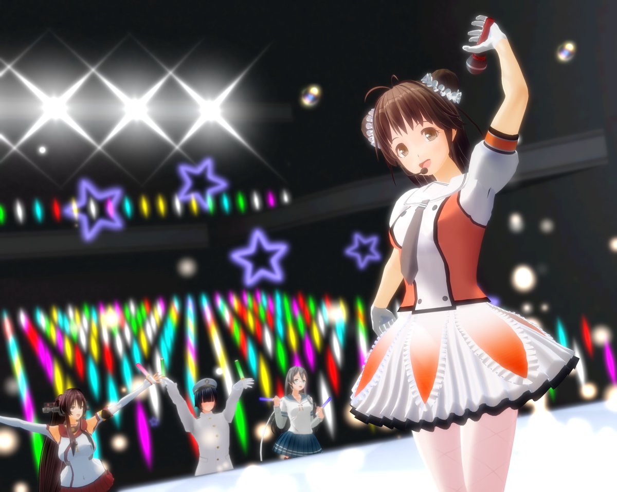 お題

　　　　　｢ アイドル 決めポーズ 」

#cm3d版深夜の真剣エディット60分一本勝負
#艦これ
#COM3D2 #カスタムオーダーメイド3D2