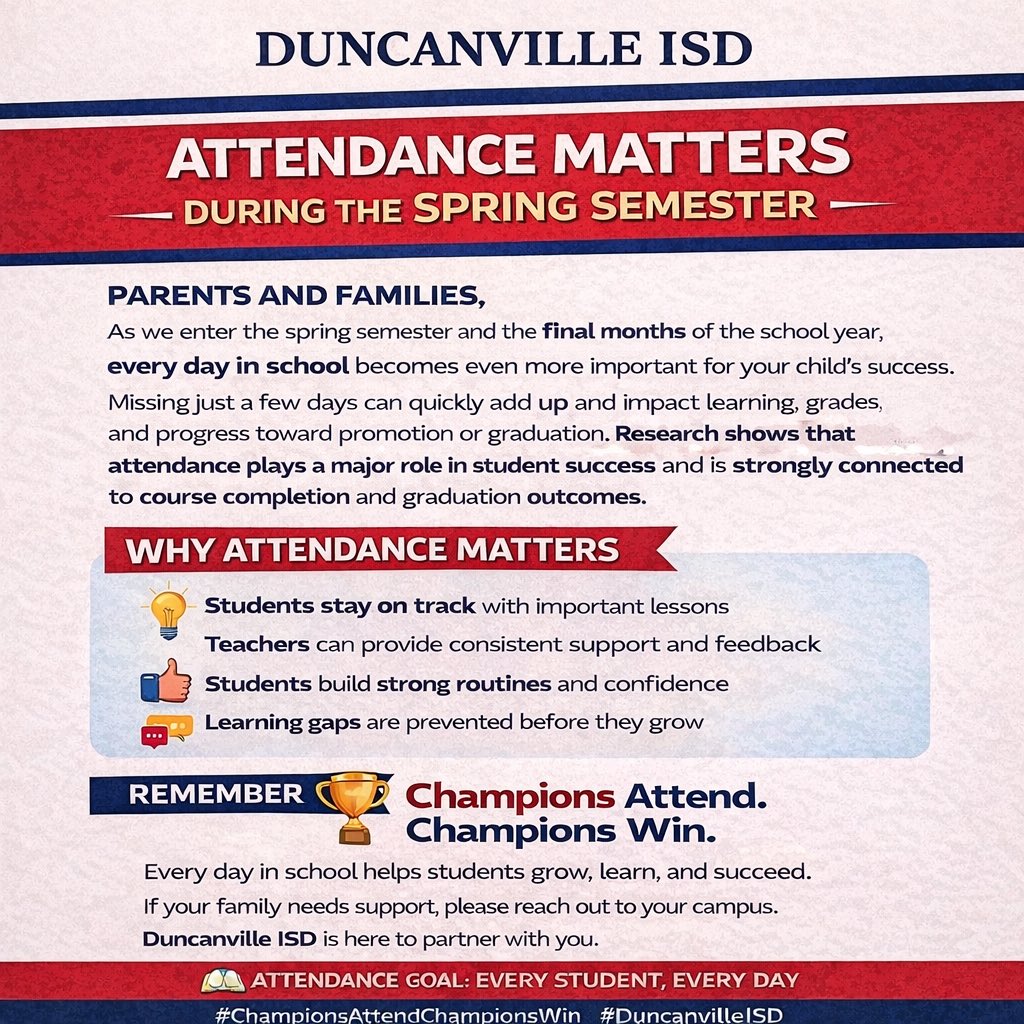 Duncanville ISD Student Services & Campus Support tweet media