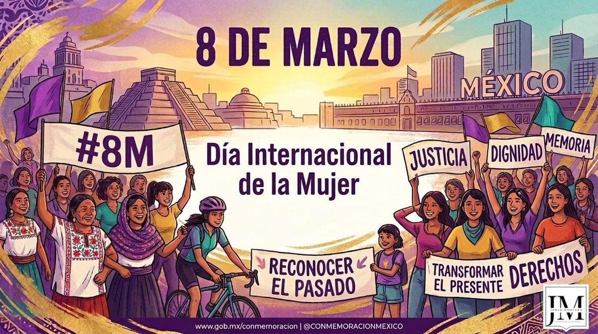 Montano_Ventura's tweet photo. En este #8M, nos sumamos a la conmemoración del Día Internacional de la Mujer. 💜

Oportunidad para reflexionar sobre la lucha histórica por la igualdad y reafirmar nuestro compromiso institucional con los derechos de todas. 🤝

#DíaInternacionalDeLaMujer #8Marzo #Igualdad https://t.co/egtaCivt9h