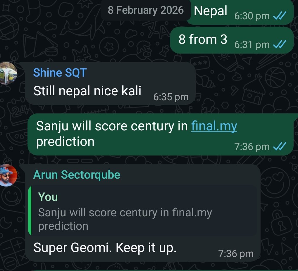 geomii's tweet photo. My prediction about sanju on 8 February when he was dropped from team.Just miss
#sanjusamson @IamSanjuSamson  @BCCI @ICC https://t.co/mA3CssEs62