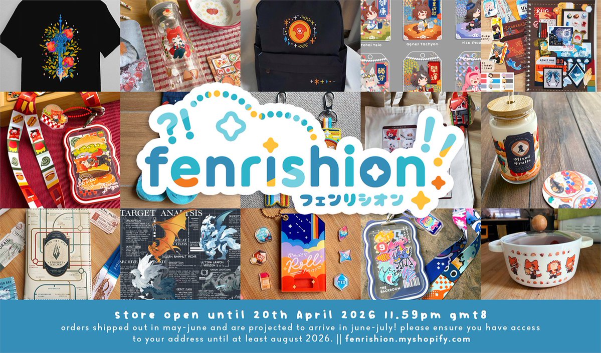 Fenrishion on 💙☁️|| store open~ || AF+MY & CF22 tweet media