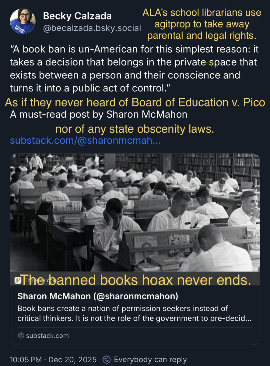 OccupyLibraries's tweet photo. Quote:
Prologue
Why Intellectual Freedom Matters
Becky Calzada
Calzada is one of ALA’s school librarians who target children (via #FReadom @FReadomFighters, soon to be ALA President) and who hates America. Did she promote help for Antifa domestic terrorists? #txlege
🧵 4/11 https://t.co/5OgZgTwEWZ