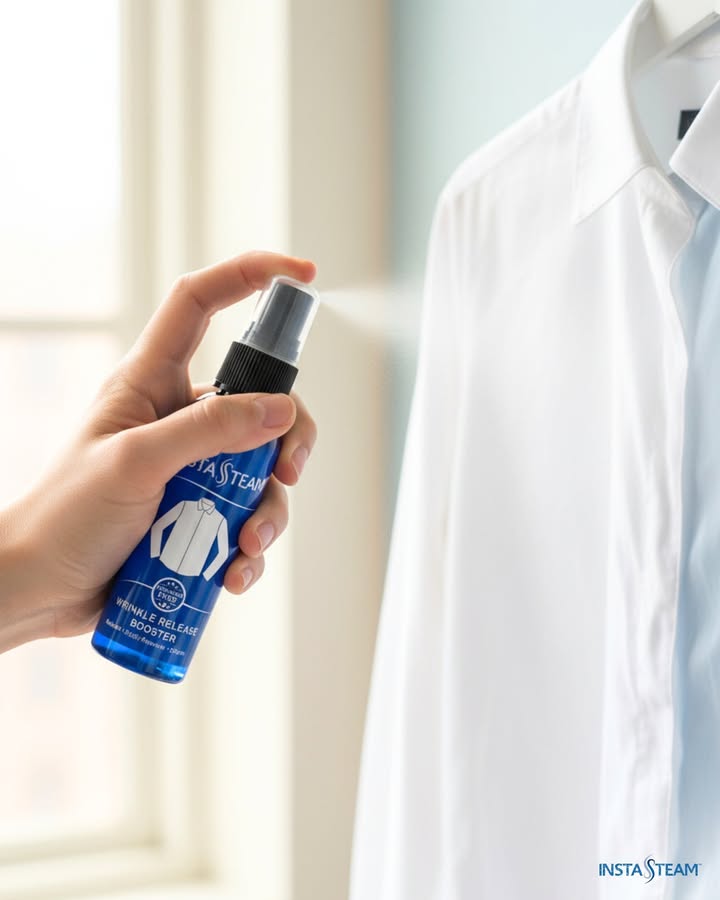 InstaSteam's tweet image. 🌟 Smooth Style On Demand
The InstaSteam Wrinkle Release Booster Spray keeps your clothes fresh, crisp, and static-free in just a few spritzes.

🛒 Shop now: instasteampod.com

#WrinkleFree #InstaSteam #QuickRefresh #TravelFriendly #EffortlessStyle #FabricCare
