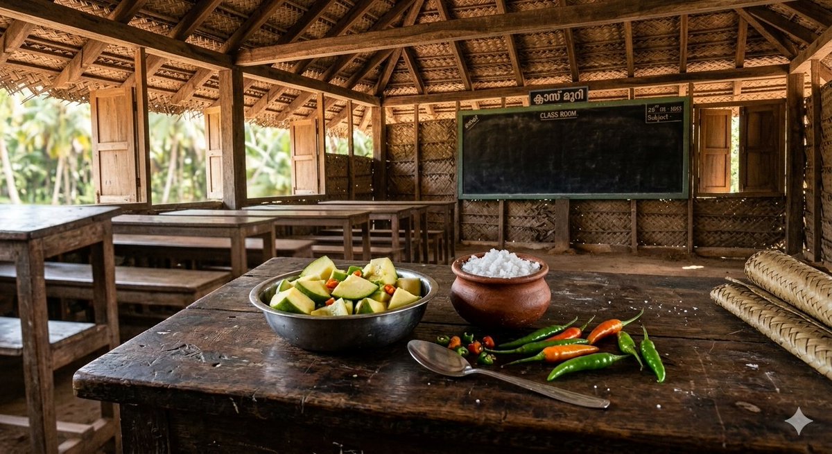 തീരുമെന്ന് ഭയന്ന് തിരഞ്ഞപ്പോൾ
കൈയ്യിൽപ്പെട്ടതൊരു
വലിയ കല്ലുപ്പ്..
കാന്താരിയും, പുളിയൻമാങ്ങയും കല്ലുപ്പും, നാക്കിനും പല്ലിനുമിടയിൽ കുടുങ്ങിയതും,
കിണർ വെള്ളം കുടിച്ചും,ചിരിച്ച് മറിഞ്ഞപ്പോൾ എന്നെ താണ്ടിയകലുന്നത്
കാലത്തിൻ്റെ മൈൽക്കുറ്റികളാണെന്നത്
ഞാനുമറിഞ്ഞില്ല...🌿