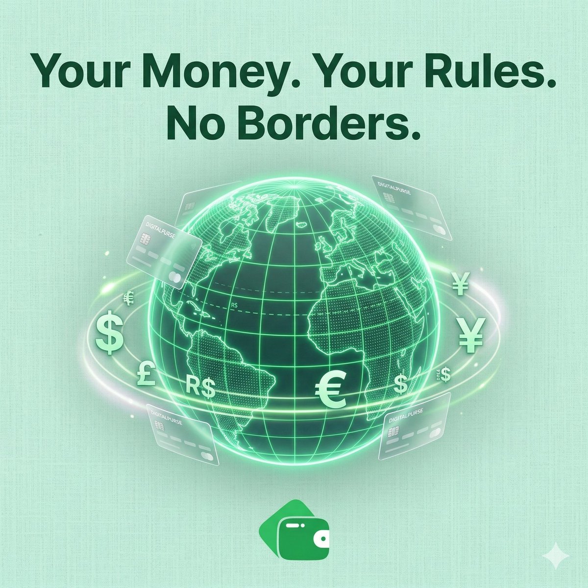 Your money. Your rules. No borders. 💚DigitalPurse gives you virtual cards, Kill Switch protection, global gift cards &amp; travel eSIMs.Take back control 👇digitalpurse.io

#DigitalPurse #ShopWithoutBorders #VirtualCard #FinTech #OnlineSafety #DigitalWallet