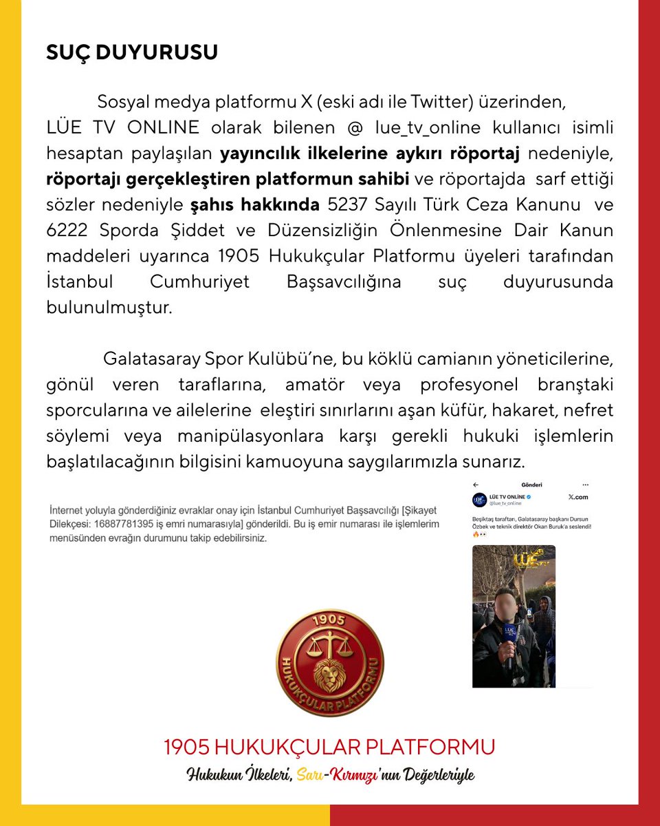 1905 Hukukçular Platformu tweet media