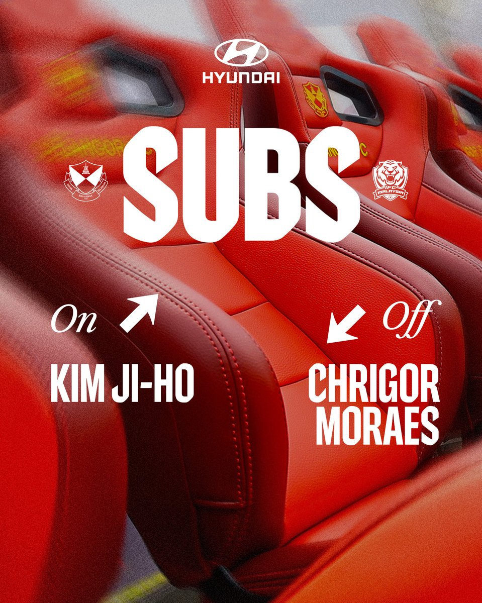 selangorfc's tweet photo. 82’ | 🔴🟡 SFC 3-0 IMI 🟢🟡
⏩ Chrigor Moraes
⏪ Kim Ji-ho
Powered by Hyundai Motor Malaysia
#SelangorFC #ThisIsSelangor
#SFCIMI #LS20
#LigaSuper2025-26 https://t.co/mcTjJaJcYe