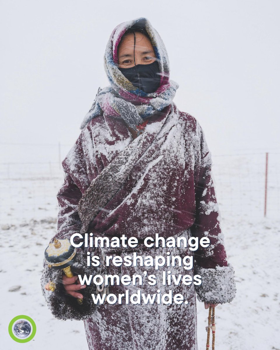 ClimateReality's tweet photo. This #InternationalWomensDay, we recognize the women who are not only navigating the impacts of climate change by fossil fuels but leading the work to build a safer, healthier future for everyone.

A just climate future depends on supporting solutions for women and by women.

#WomensHistoryMonth #WomenForClimate #ClimateJustice #WomenLead #ActOnClimate