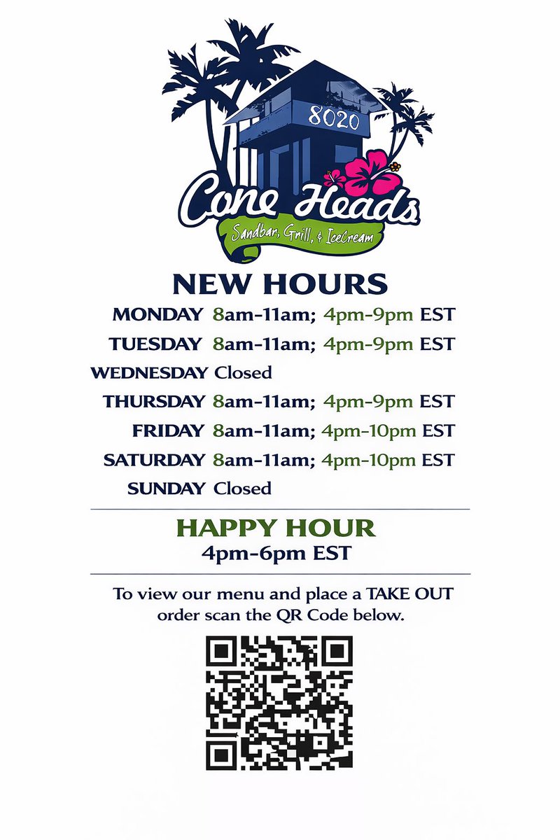 Please Note: In-Season Hours of Operation