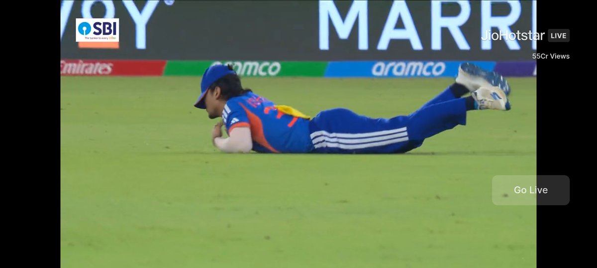 What a catch by #ishankisan #INDvsNZ