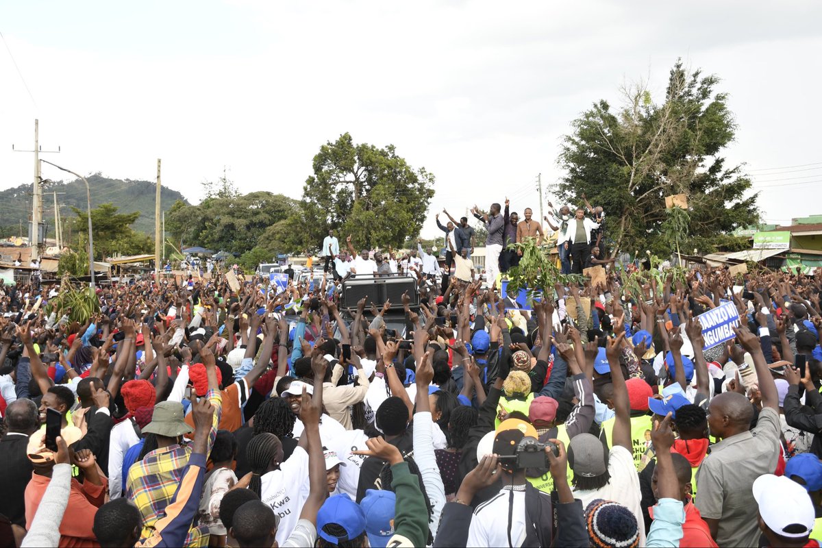 Tulikua Church pale AIC Mumbuni leo on the invitation ya MP Kaiti Constituency, Hon. Joshua Kimilu. Tukasimama pale Mukuyuni. Watu ya Wantam hii yiote.