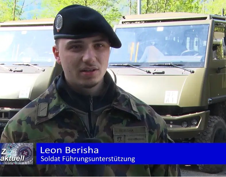 Petrit's tweet photo. According to LeCanton27, circa 10,000 out of 150,000 Swiss soldiers and reservists are of Albanian origin. That’s more than Kosovo’s own active duty military size. https://t.co/RqmlrdENTq