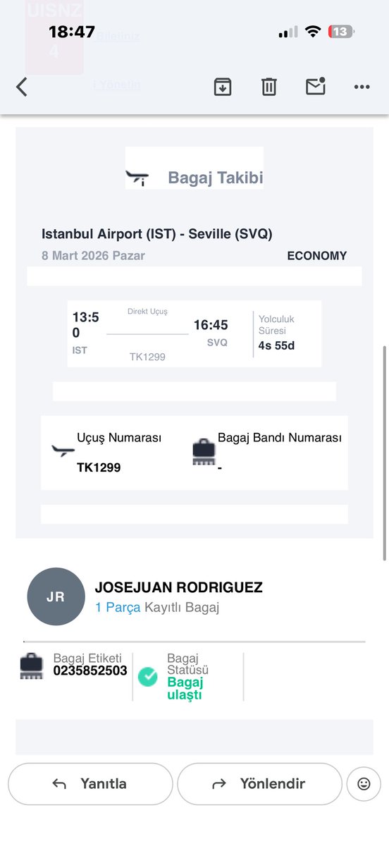 merscim's tweet photo. @TurkishAirlines sanırım birileri test yapıyor😂☺️  bir an nasıl ya ben bilet aldım da unuttum mu diye aklım gitti https://t.co/l1eqrDSDIe