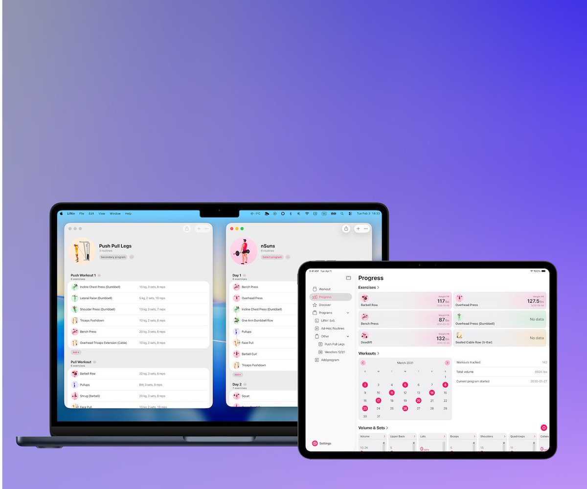 Liftin’ Workout Tracker tweet media