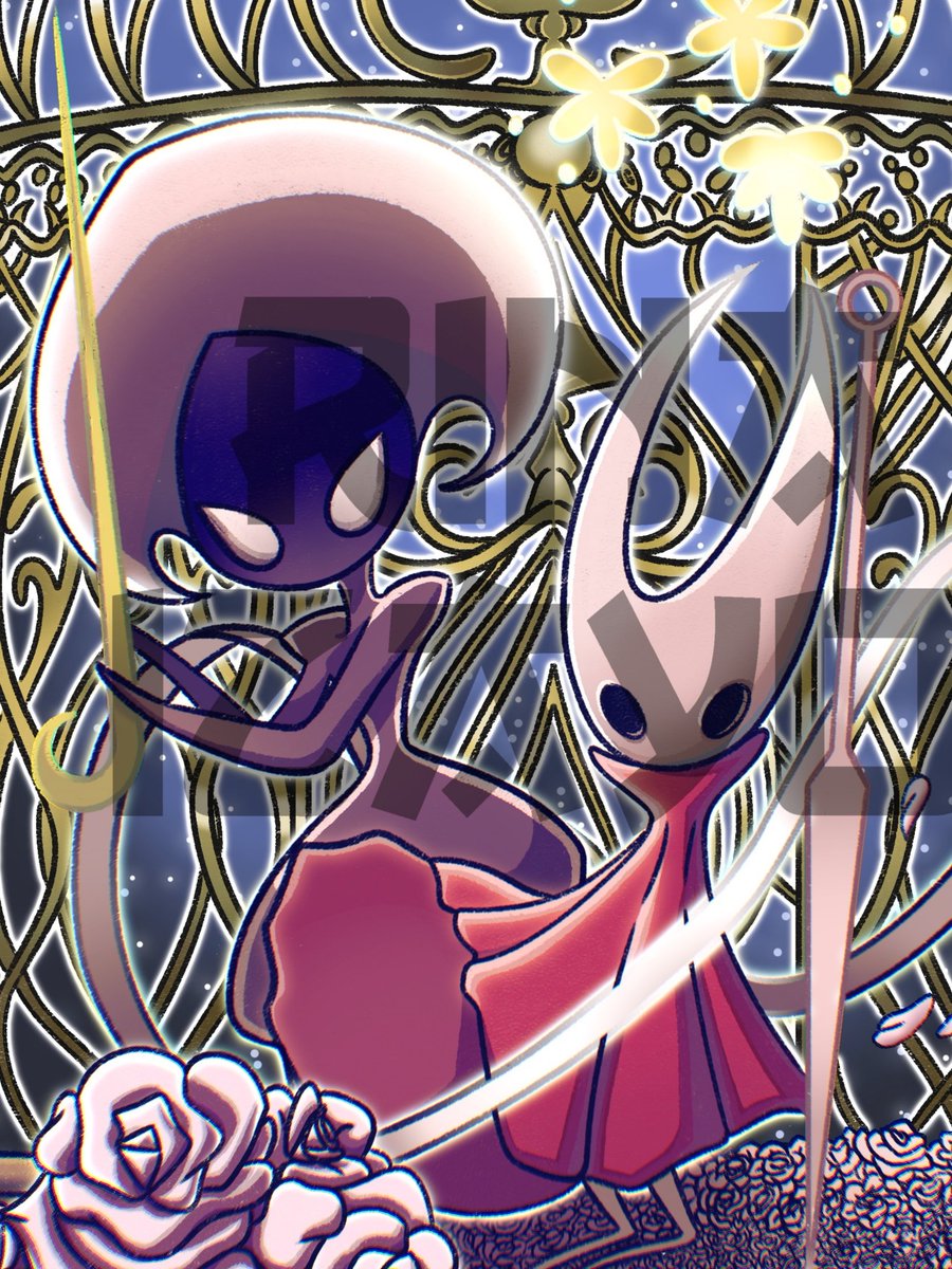 🌹~Es la hija de la seda. Ha quebrado los hilos de sombras. Y ha salvado a la hija perfecta. Con su aguja y capa roja.~🌹

#illustration #HollowknightHornet  #SilkSong #silksongfanart   #digitalart