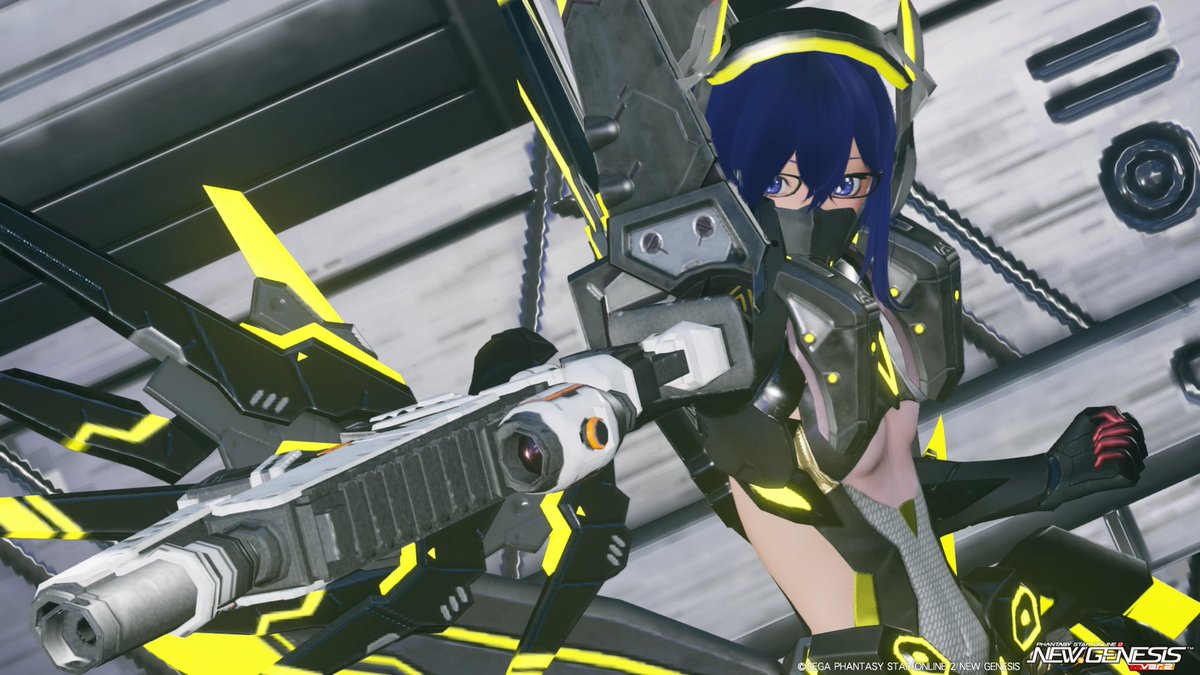 マシーンみたいな戦闘服を着て戦う少女風コーデ(長い…)
※キャス子じゃないよ

#PSO2NGS 
#PSO2NGS_SS